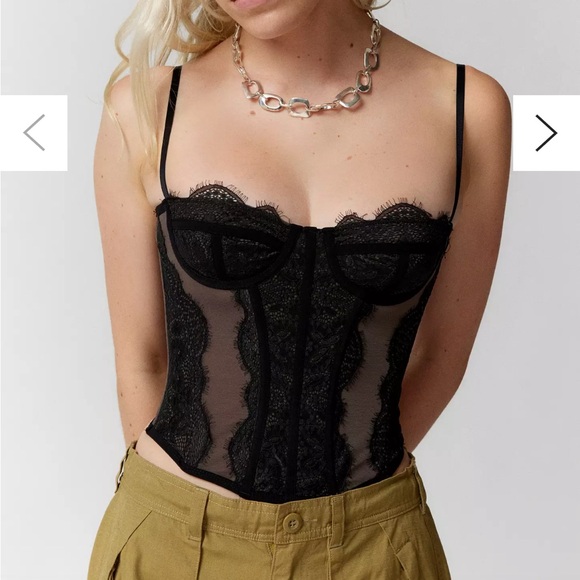urban outfitters modern love corset top - Picture 4 of 4